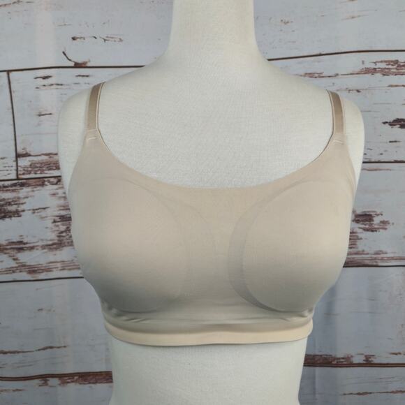 Soma Enbliss Luxe Adjustable Bralette Beige Size Medium - Picture 1 of 5